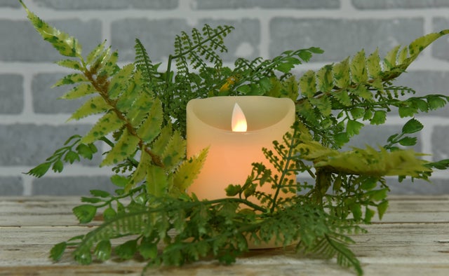 Fern candle ring store