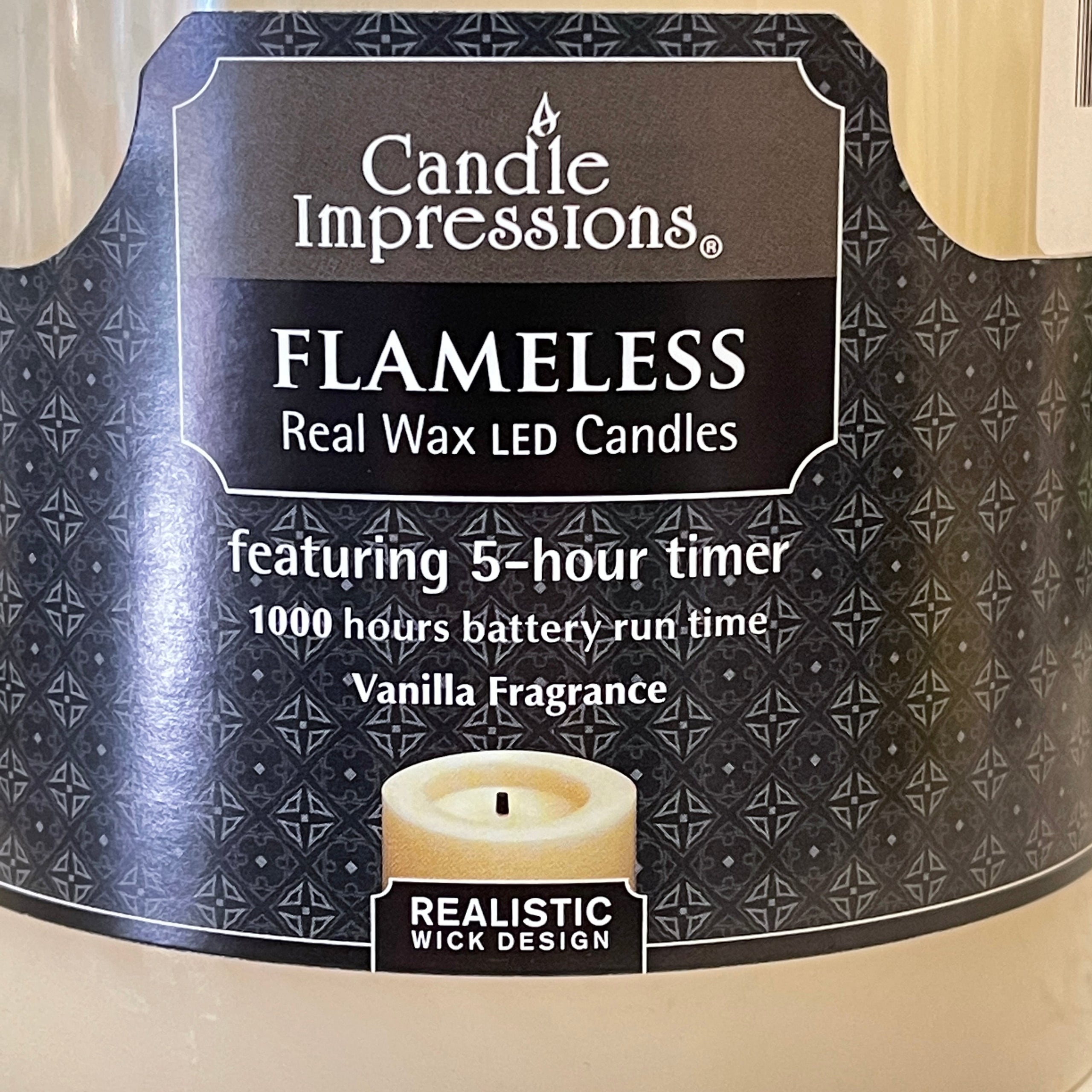 Ivory 4 x 8 Candle Impressions Flameless Heart n Home