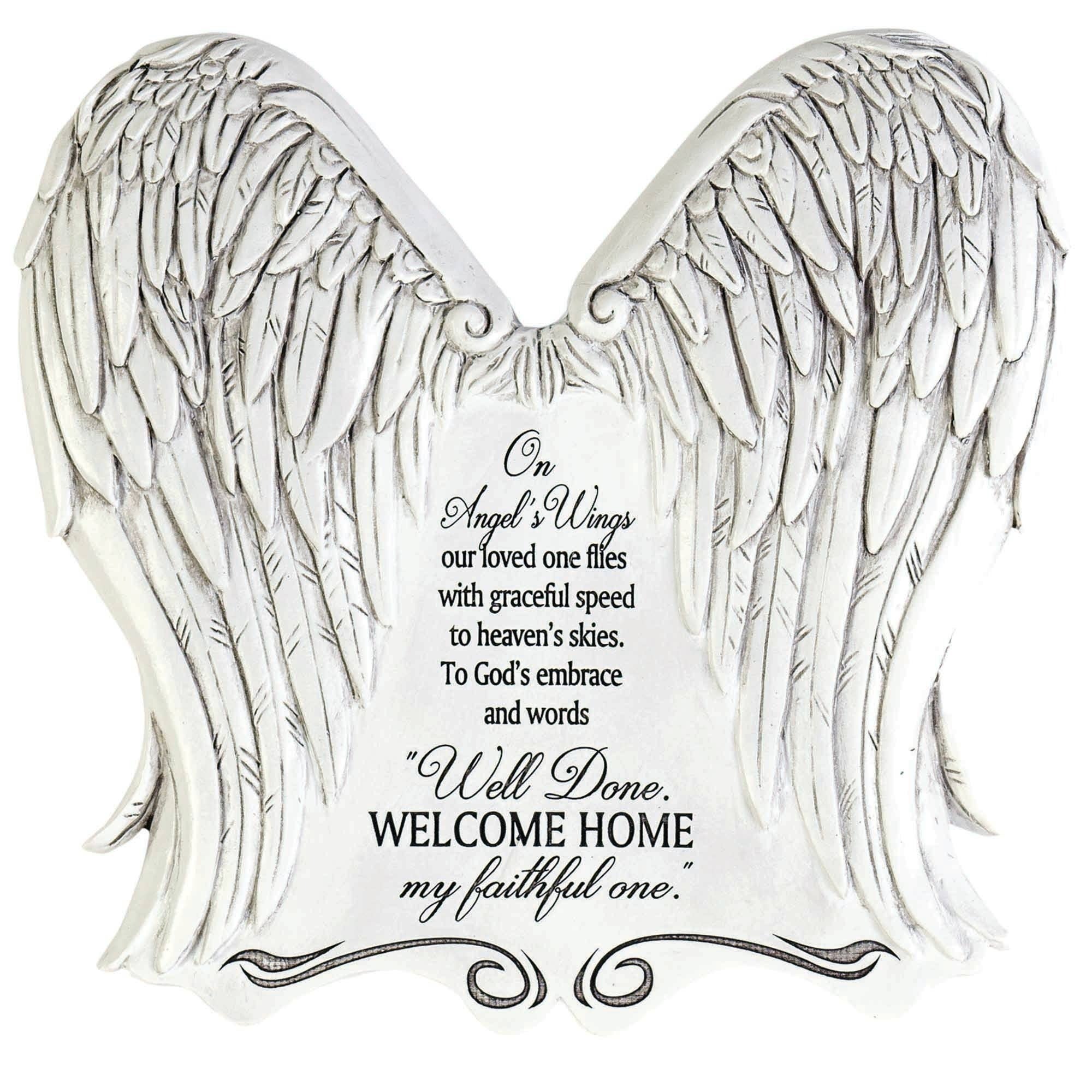 Create Lasting Memories with Angel's Wings Garden Stone